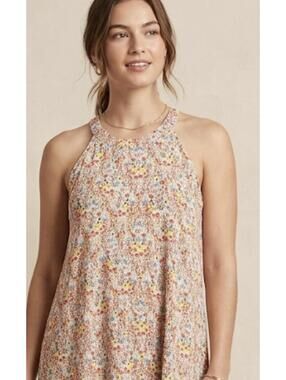 Loft Floral Sleeveless Summer Dress